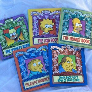 The Simpsons Character Book Collection-set of 5 books-vintage 2004-2005-2006